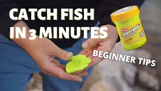 Catching Fish with PowerBait in 3 MINUTES - 5 Things Every Beginner Needs || REELZ