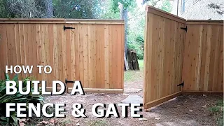 How to Build a Wood Fence and Gate