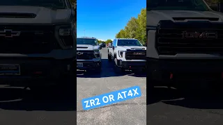 Which One You Taking: Chevy 2500 ZR2 Or GMC 2500 AT4X