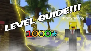 Fastest way to level up in Hypixel Bedwars (level 1-100 FAST)