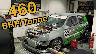 4th time lucky! 460 BHP/Tonne Clio 172. finally mapped! Bulding the fastest clio mk2 in the country.