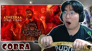 Korean Reacts To Cobra - Adheeraa Lyric | Chiyaan Vikram | @A. R. Rahman | Ajay Gnanamuthu