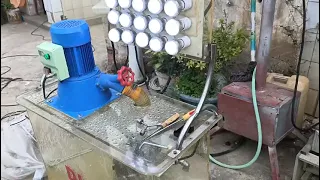 Micro hydropower plant ELC test, household home power no need powerhouse 户用微型水力发电成套设备带自动稳压，无需厂房