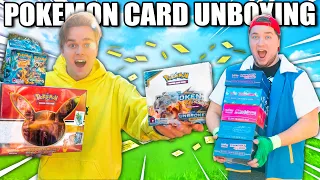 Biggest Pokemon Card Opening Challenge! Most Expensive Card Wins