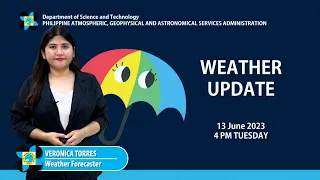 Public Weather Forecast issued at 4:00 PM | June 13, 2023