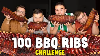 100 BBQ RIBS CHALLENGE 🔥