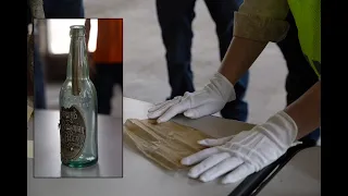 Michigan Central Station restoration crew finds 1913 letter in bottle