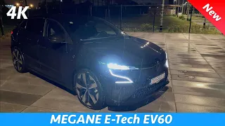 Renault Megane E-Tech EV60 2023 - Night Review in 4K (Charing, OTA Updates), Ambient Lights