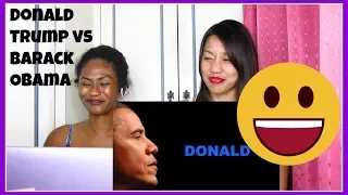 Donald Trump vs  Barack Obama | RAP BATTLE! | Reaction