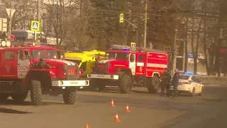 ЧП Пожар в Сталинке! | Вынужденный Поворот Троллейбуса 4-го Маршрута на Пр. Ленина | г. Ярославль