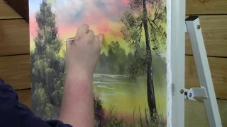 Painting With Magic SunSet In KY wet on wet oil painting seaseon 2 ep 12