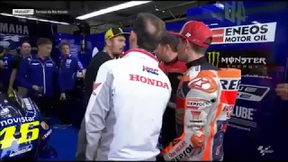 Moto GP Argentina | Marquez butta giù Rossi e poi va a chiedere scusa