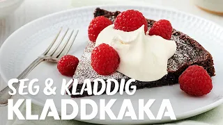 Seg och kladdig kladdkaka