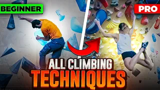 All 86 climbing techniques, from beginner to pro (with references in description)