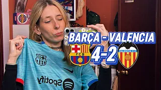 REACCIONANDO AL BARÇA - VALENCIA | Vlog