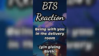 BTS Reaction 😳🥺 (being with you in the delivery room) y/n giving Birth 😡👊🏻