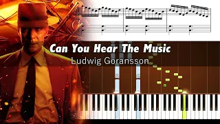 Oppenheimer - Can You Hear The Music - Piano Tutorial with Sheet Music