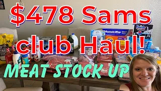 Monthly stock up! Sams club