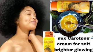 Try Carotone cream for soft brighter glowing looking skin without side eff how to mix Carotone cream