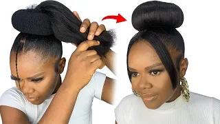 Quick And Easy Hairstyle Using Braid Extension 😱