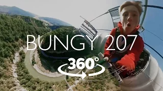 Прыжок с BUNGY 207 в Скайпарк Сочи. VR 360