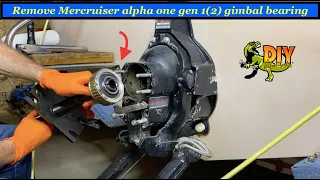 Remove Mercruiser alpha / bravo outdrive gimbal bearing - DIY
