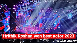 IIFA Award 2023 - Hrithik Roshan won Best Actor Award #hrithikroshan #iifa2023