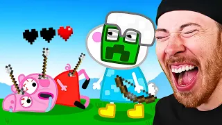 Minecraft Speedrunner Peppa Pig vs 5 Hunters