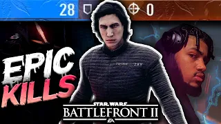 ThinkOfZay & Kylo Ren MASSACRE Noobs!!! - Star Wars Battlefront 2: Heroes VS Villains