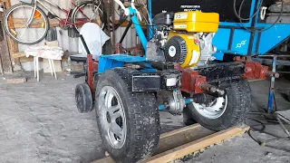 Как установить грузы в жигулевские колеса для мотоблока Нева МБ-2