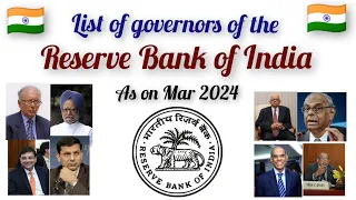 Governors of RBI 🇮🇳🇮🇳🇮🇳  #educationalvideo #rbigovernor #generalknowledge