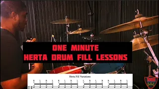 One minute Herta Drum fill /Drum lessons