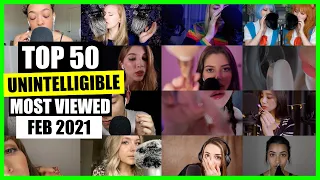 ASMR / INAUDIBLE / UNINTELLIGIBLE (Whispering, Mouth Sounds) / TOP 50 / ASMR Charts