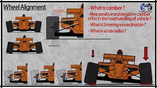 Wheel Alignment | Camber | Steering axis Inclination | Scrub Radius | Benefits & Drawbacks of Camber