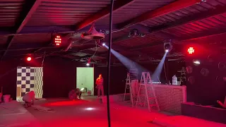 Instalación de iluminación para una Discoteca