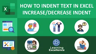 How to Indent Text in Excel || Increase and Decrease Indent