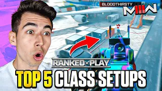 TOP 5 NEW META CLASS SETUPS in Modern Warfare 3 RANKED PLAY! (Best Class Setups)