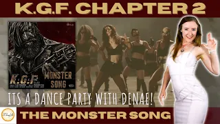 American Girl Reacts to The Monster Song - KGF Chapter 2 | Adithi Sagar | Yash | DenaeLife Reaction