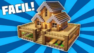 Como hacer una CASA DE MADERA PERFECTA para SURVIVAL - Minecraft