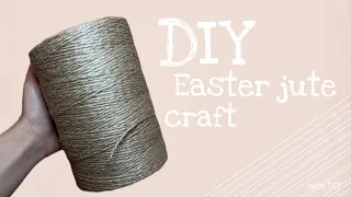 DIY Easter Jute Crafts | DIY jute Easter wreath | Easter decor | DIY