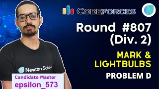 Mark and Lightbulbs || Codeforces Round 807 Div2 Problem D