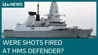 MoD dismisses Russian claims warning shots were fired at British destroyer in Black Sea | ITV News