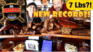 ALL AMERICAN BBQ | BIG TEXAN CHALLENGE | WIN $300?!? | FT DAN KENNEDY | MOM VS FOOD