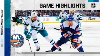 Sharks @ Islanders 10/18 | NHL Highlights 2022