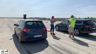 VW Golf R32 Mk5 vs VW Passat B8 2.0 TDI 4Motion drag race 1/4 mile 🚦🚗  - 4K