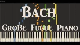 Bach Große (Great) Fugue In G Minor BWV 542 Piano Duet Synthesia