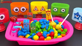 Numberblocks - Satisfying Candy ASMR | Relaxing Slime Video Piping Bag