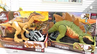 NEW Dino Escape Mega Destroyers Carcharodontosaurus And Stegosaurus Review / Unboxing