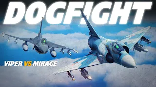 F-16C Viper Vs Mirage 2000 Dogfight | Digital Combat Simulator | DCS |