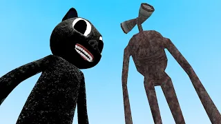 NEW CARTOON CAT VS OLD SIREN HEAD!! Garry's Mod [Cartoon Cat Trevor Henderson] Gameplay